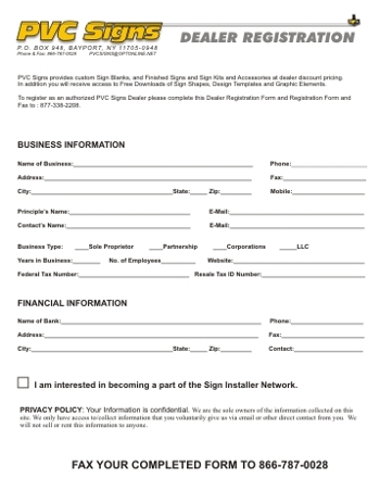 Dealer Registration